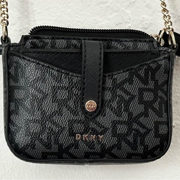 DKNYC Bags Dkny Thomasina Micro Mini Crossbody With Credit Card Holder In Black Poshmark